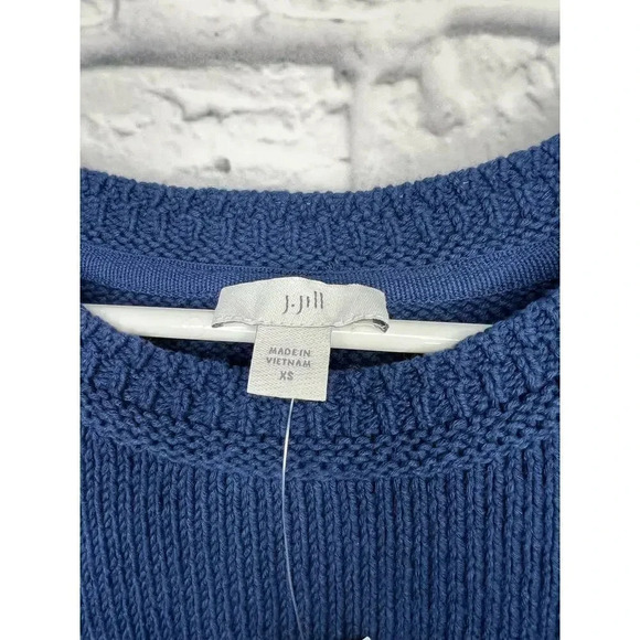 NWT J.Jill sleeveless blue top XS 100% cotton. - Picture 7 of 9